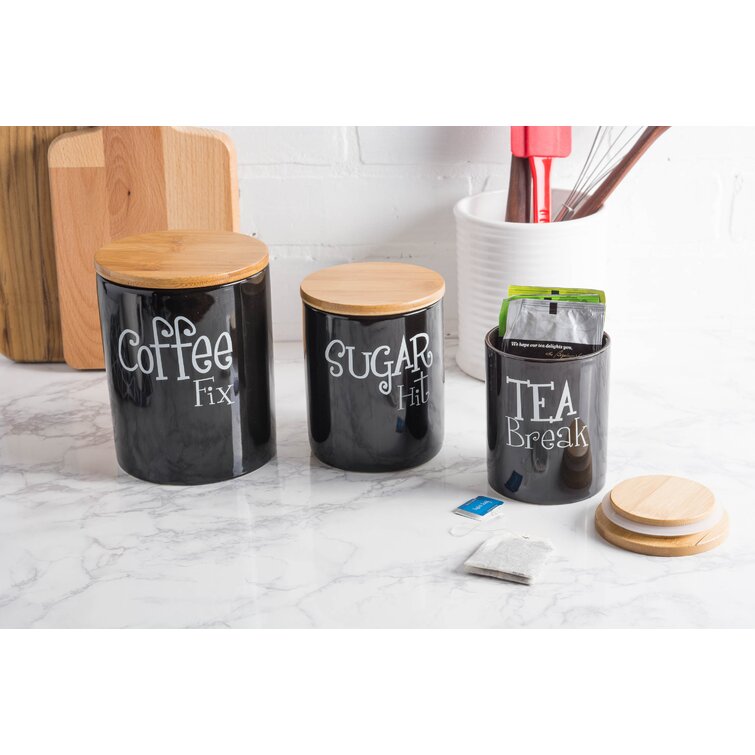 Wayfair tea hot sale coffee sugar jars